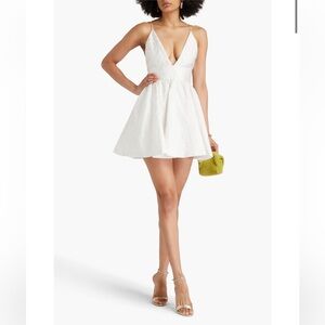 Alice + Olivia Ellamae Cloqué Mini Dress